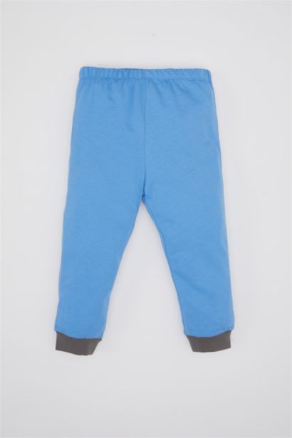 سيت بيجاما ولادي ممشط بطبعة سيارة - قطعتين