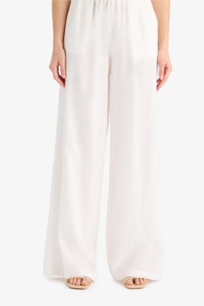 Wide Leg High Waist Trousers
