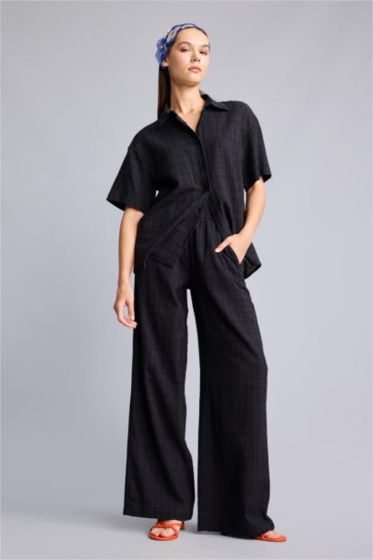 Wide Leg Yüksek Bel Pantolon