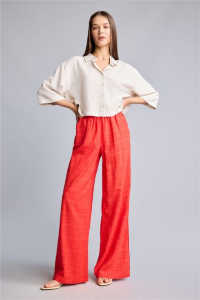 Wide Leg Yüksek Bel Pantolon