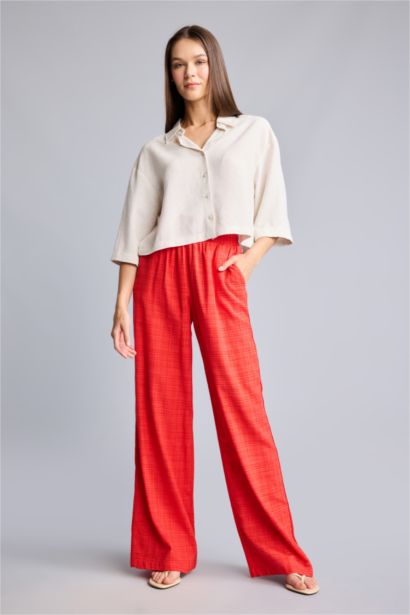 Wide Leg Yüksek Bel Pantolon