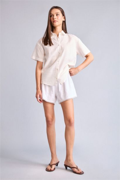 Oversize Basic White Shirt