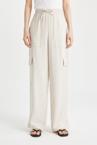 Wide Leg High Waist Long Length Trousers