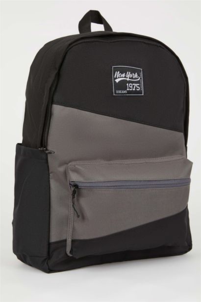 Unisex Su Geçirmez Kumaş Okul Sırt Çantası