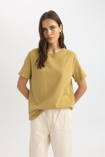 Regular Fit Crew Neck Premium Basic T-Shirt