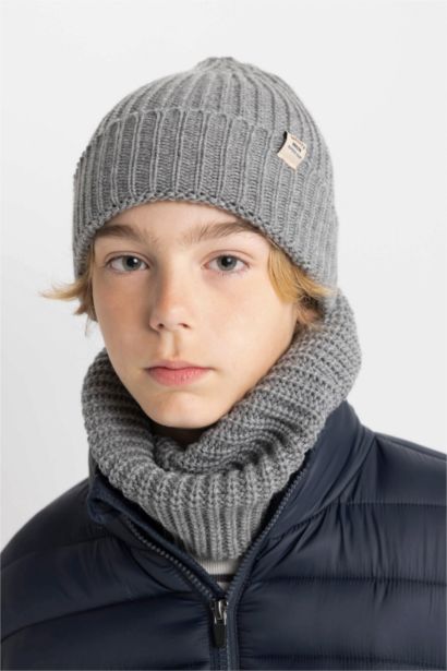Écharpe et Bonnet Pour Garçon - 2 Pièces