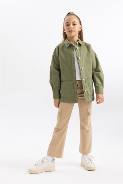 بنطلون شارلستون بناتي كارجو فيت قطن