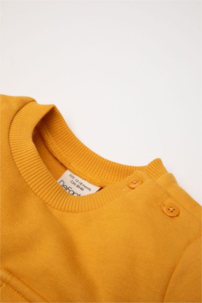 Sweat-shirt en coton à poche Coupe régulière pour bébé garçon
