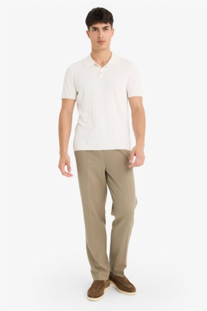 Beli Bağcıklı Lastikli Cepli Jogger Fit Her Yöne Esneyen Yumuşak Tuşe Pantolon