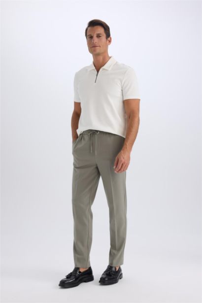 Elastic Waist Straight Leg Stretchy Summer Joggers