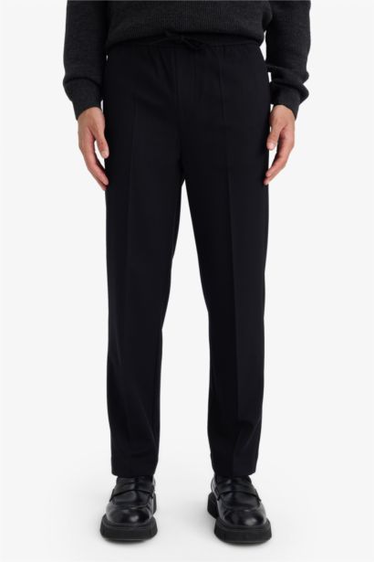 Regular Straight Leg Stretchy Trousers