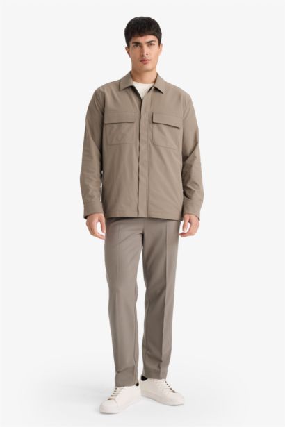 Regular Fit Regular Hem Trousers