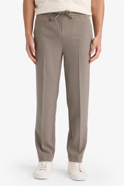 Regular Fit Regular Hem Trousers