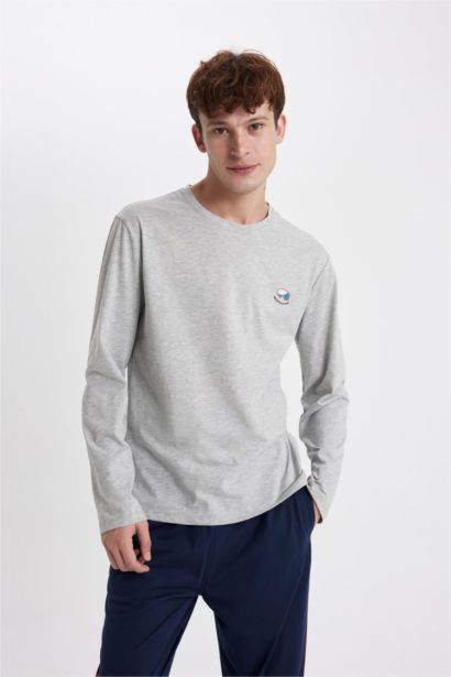 طقم قصة عادية كم طويل من قطعتين