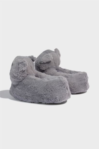 بنتوف بناتي شتوي فرو بكعب مسطح