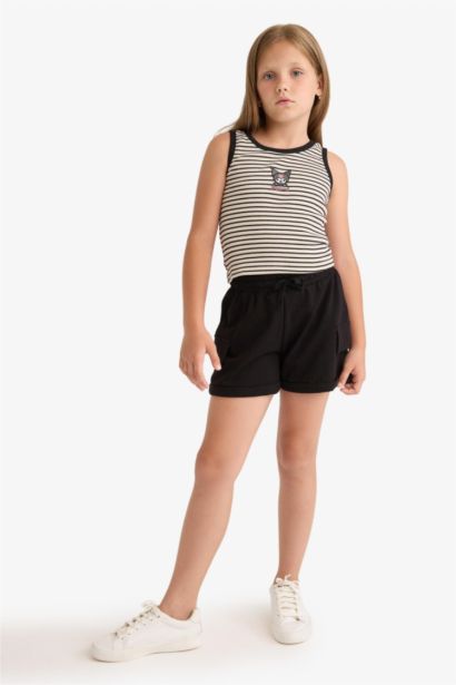Short Tissu Sweat Fin pour Fille