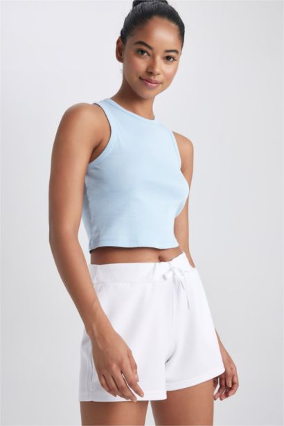 Crop Top Débardeur Col Rond De DefactoFit