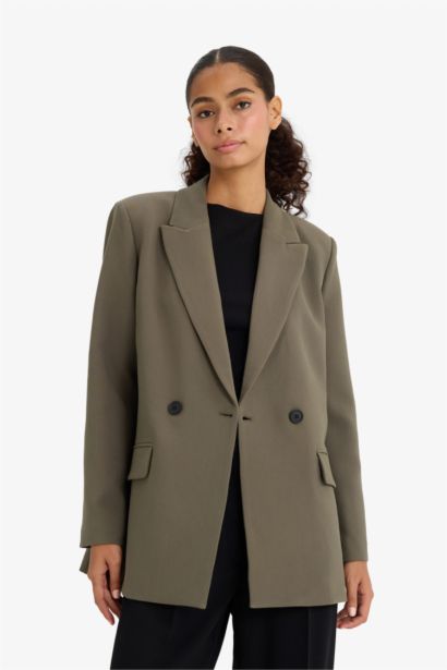 Әйелдерге үлкен пішім Блэйзер