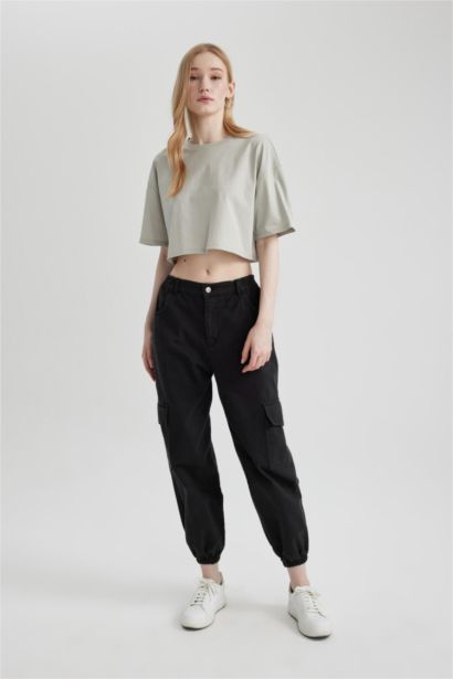 Cargo Jogger Gabardine Trousers