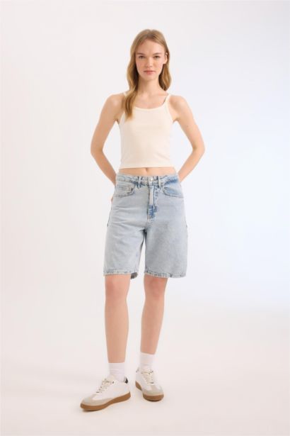 Fitted Corduroy Basic Tank Top