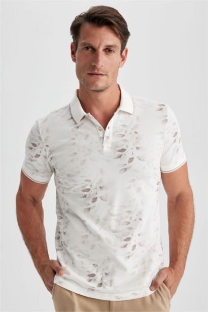 Slim Fit Pique Short Sleeve Polo T-Shirt