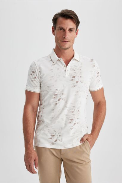 Slim Fit Pique Short Sleeve Polo T-Shirt
