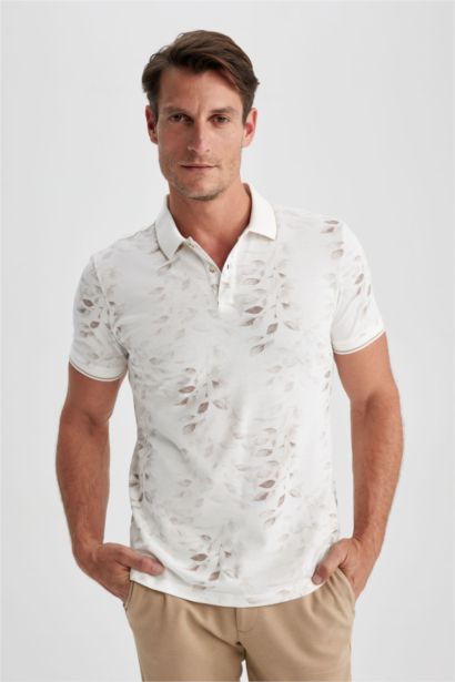Slim Fit Pique Short Sleeve Polo T-Shirt