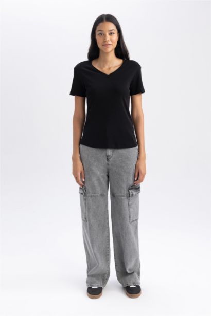 Slim Fit Ribana Short Sleeve T-Shirt