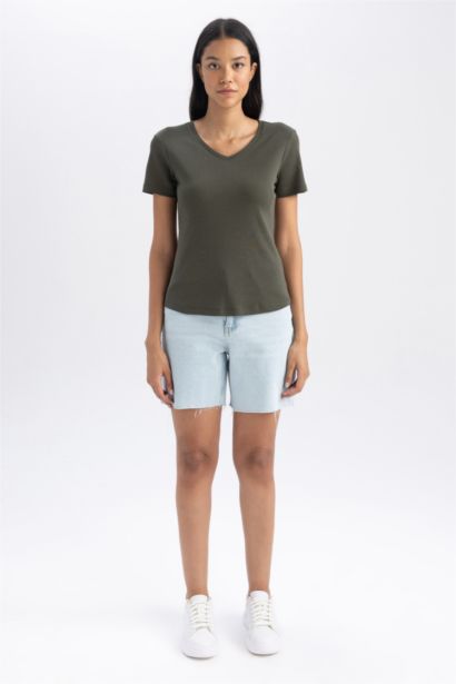 Slim Fit Ribana Short Sleeve T-Shirt