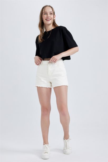 Oversize Fit Cotton Short Sleeve T-Shirt
