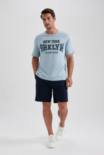 %100 Pamuk Regular Fit Baskılı Tişört