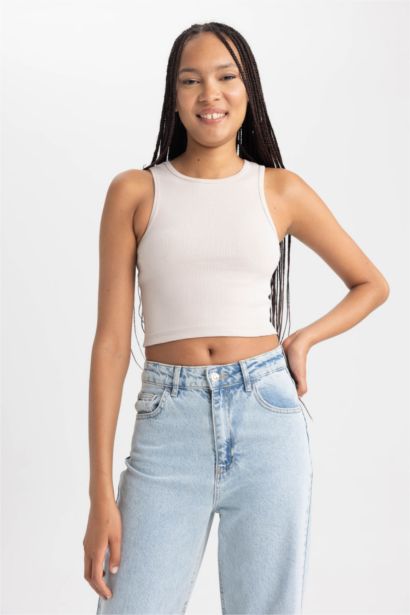 Fıtted Halter Yaka Atlet