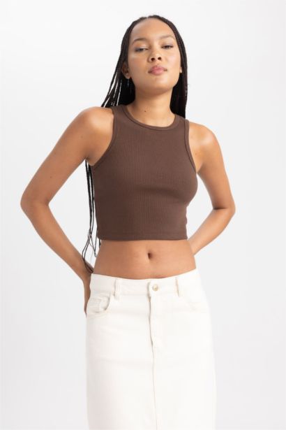 Fıtted Halter Yaka Atlet