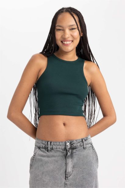 Fıtted Halter Yaka Atlet