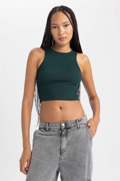 Fıtted Halter Yaka Atlet