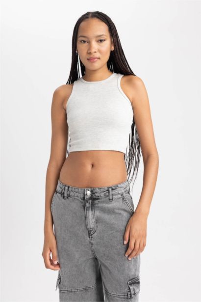 Fıtted Halter Yaka Atlet