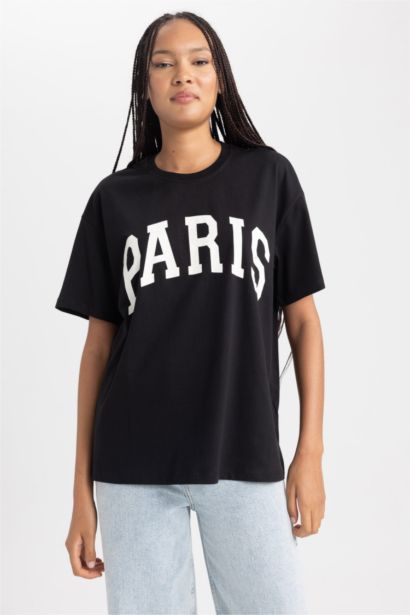 Oversize Fit Crew Neck Short Sleeve T-Shirt