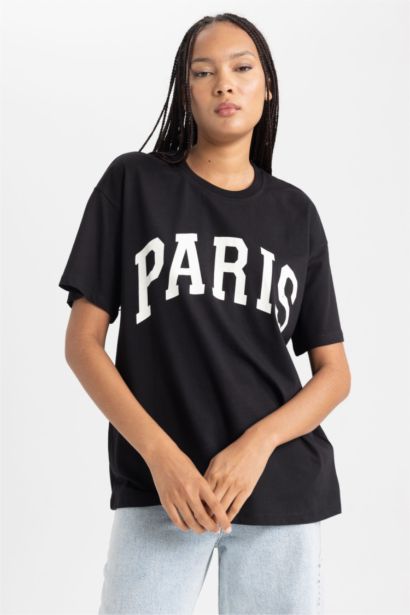 Oversize Fit Crew Neck Short Sleeve T-Shirt