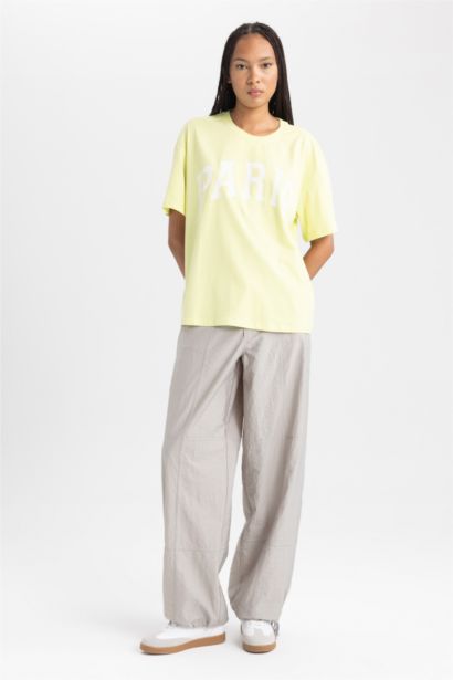 Oversıze Baskılı Tişört