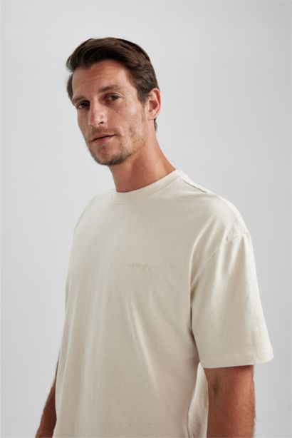 Oversize Fit Crew Neck Short Sleeve T-Shirt