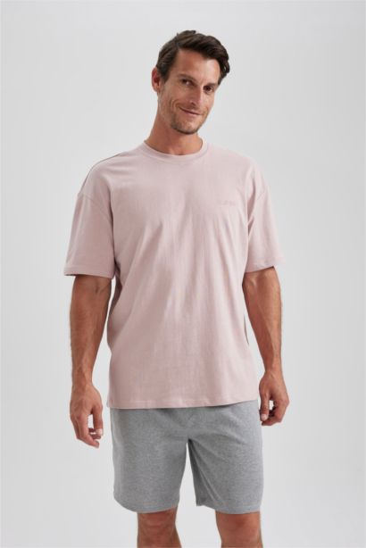 Oversize Fit Crew Neck Short Sleeve T-Shirt