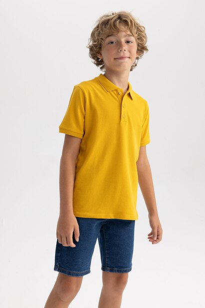 Regular Fit Short Sleeve Polo T-Shirt