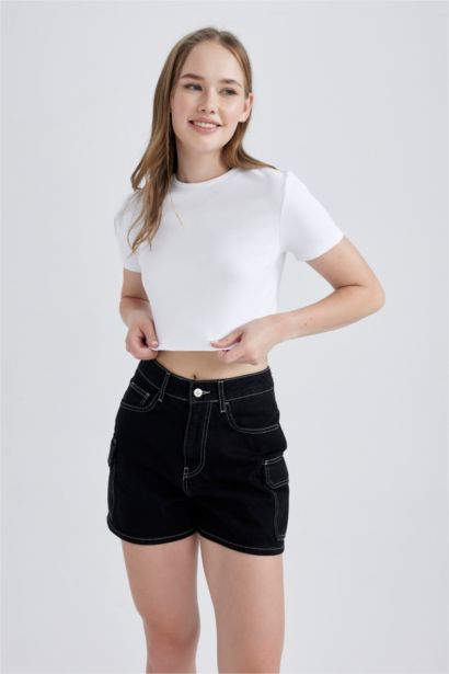 تي شيرت قطن نص ردن