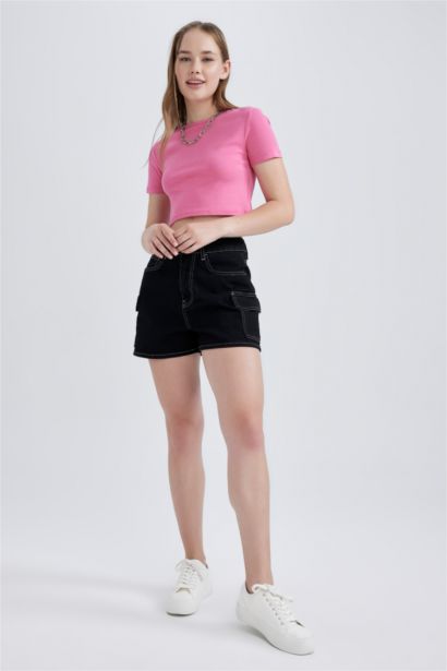 Slim Fit Cotton Short Sleeve T-Shirt