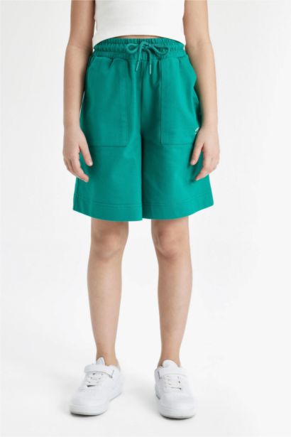 Girl Sweatshirt Fabric Shorts