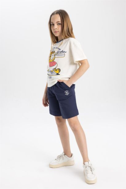 Short Tissu Sweat Fin pour Fille