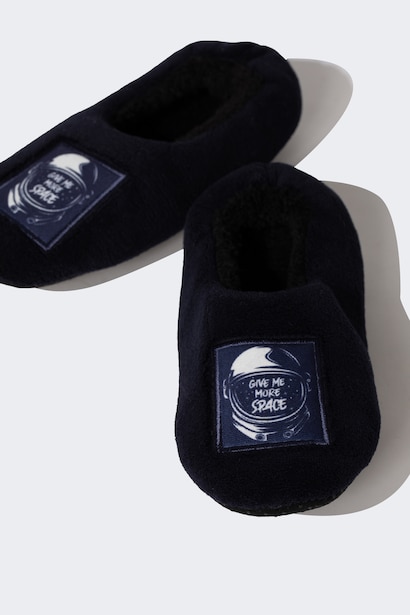Boy Flat Sole Single Striped House Slippers