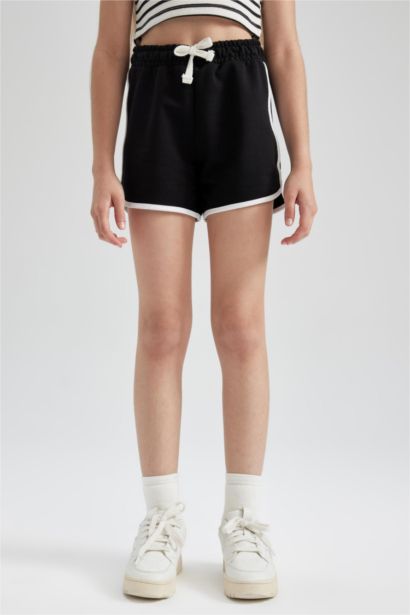 Girl Regular Fit Sweatshirt Fabric Shorts