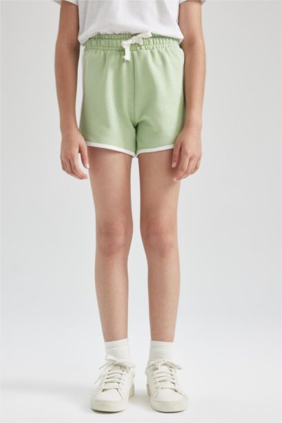 Girl Regular Fit Sweatshirt Fabric Shorts