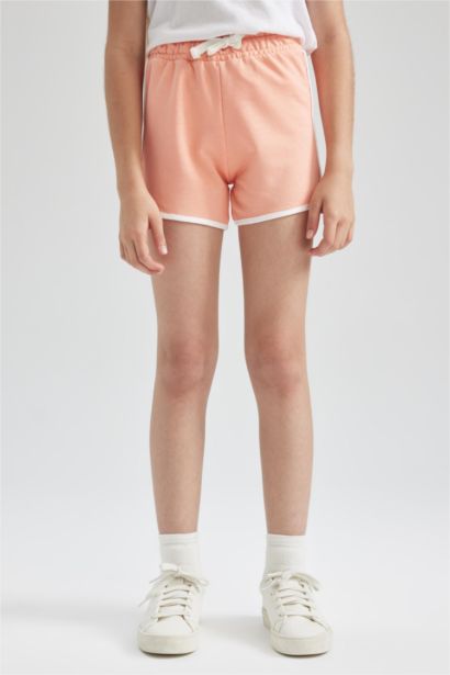 Girl Regular Fit Sweatshirt Fabric Shorts